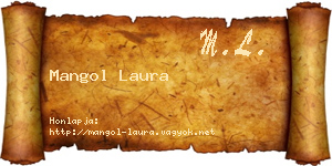 Mangol Laura névjegykártya